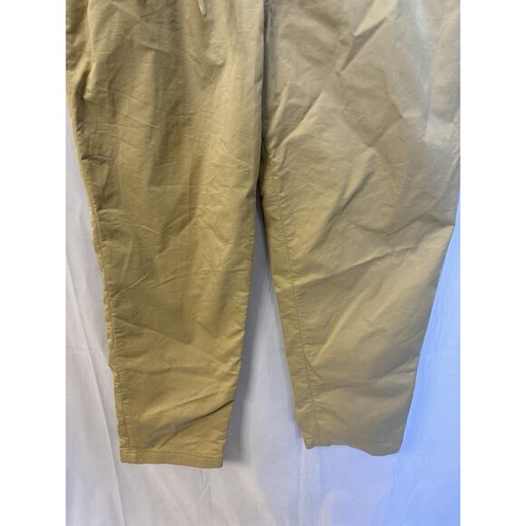 L'Academie Revolve Sadie Pant in Khaki Sz‎ Small Waist Tie Ankle Straight Leg - Picture 3 of 9